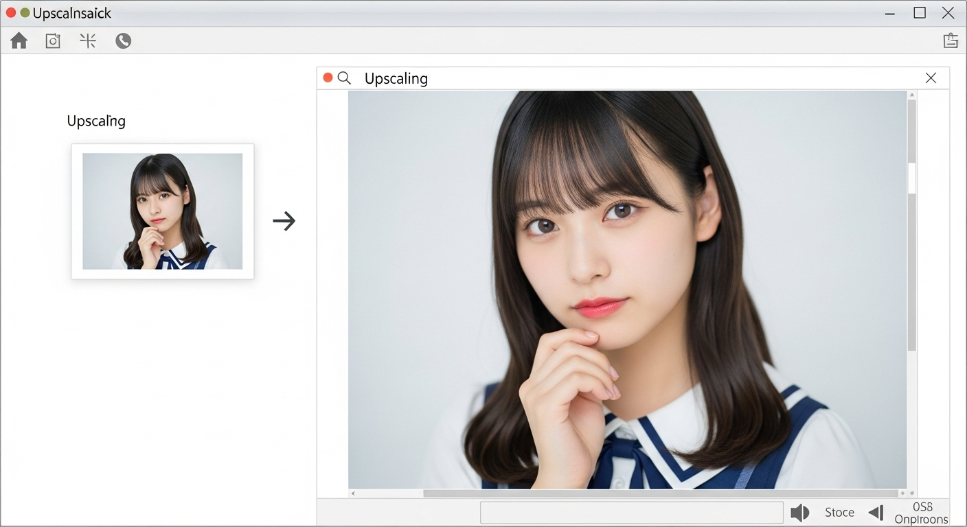 画像アップスケールツール